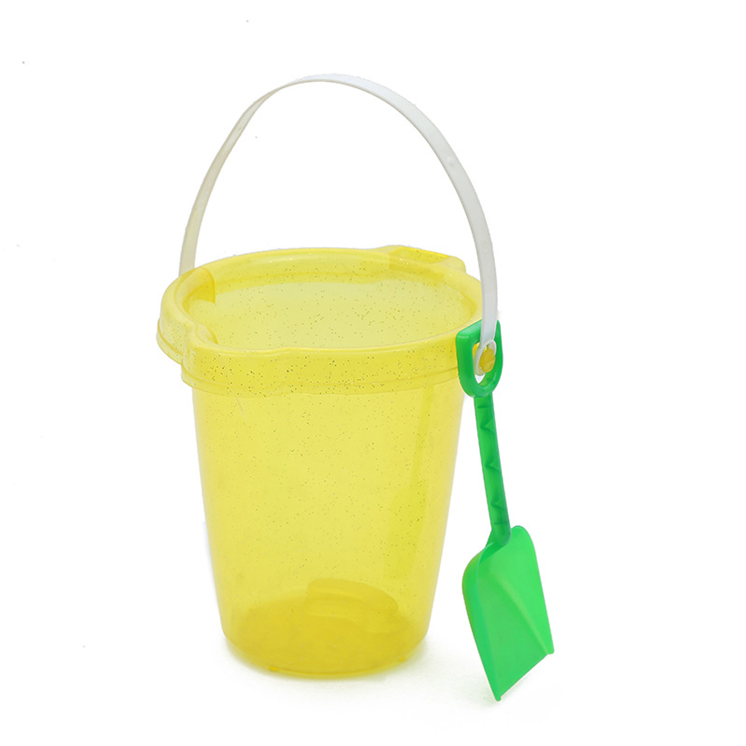 Kids Beach Toys Plastic Sand Bucket w/ Shovel 7