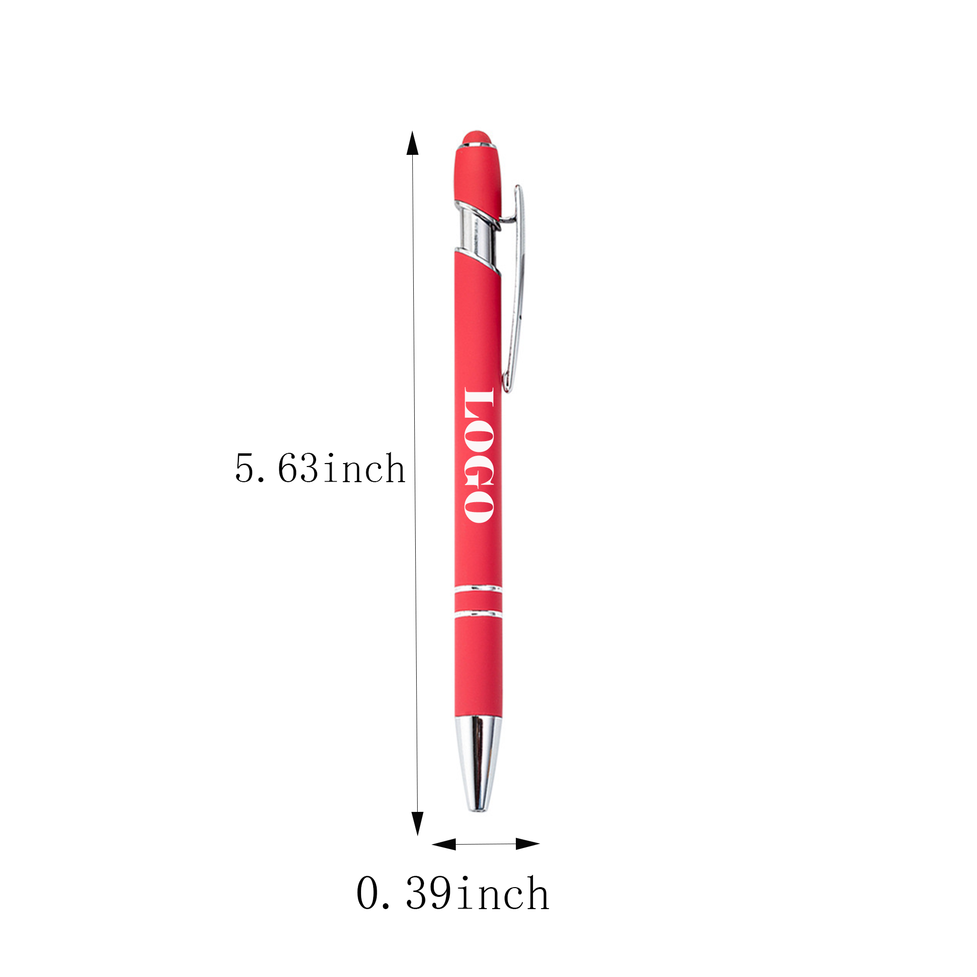 MOQ 50 Soft Fell Pen With Stylus 3