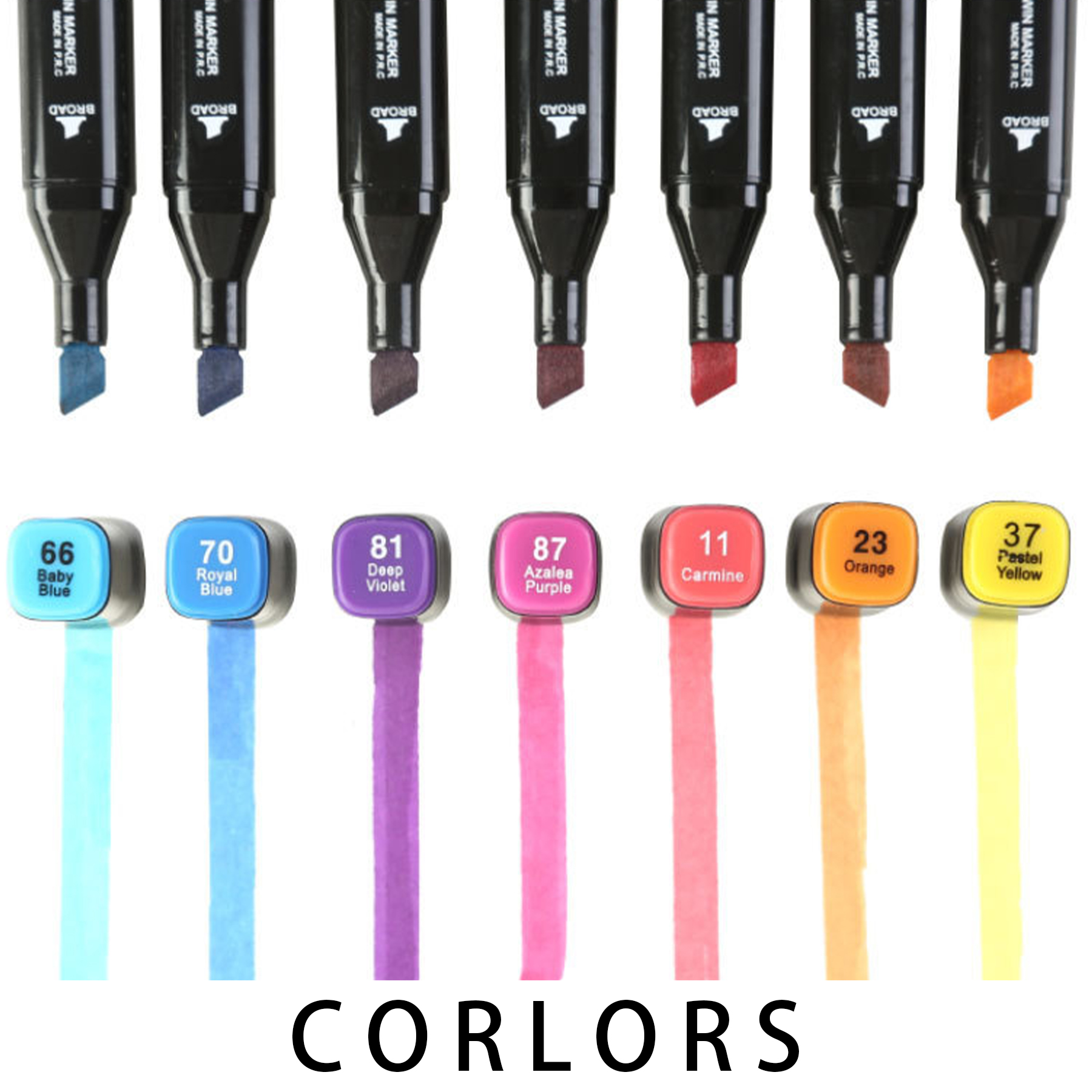 Plastic Watercolor pen oil marker set for kids 5