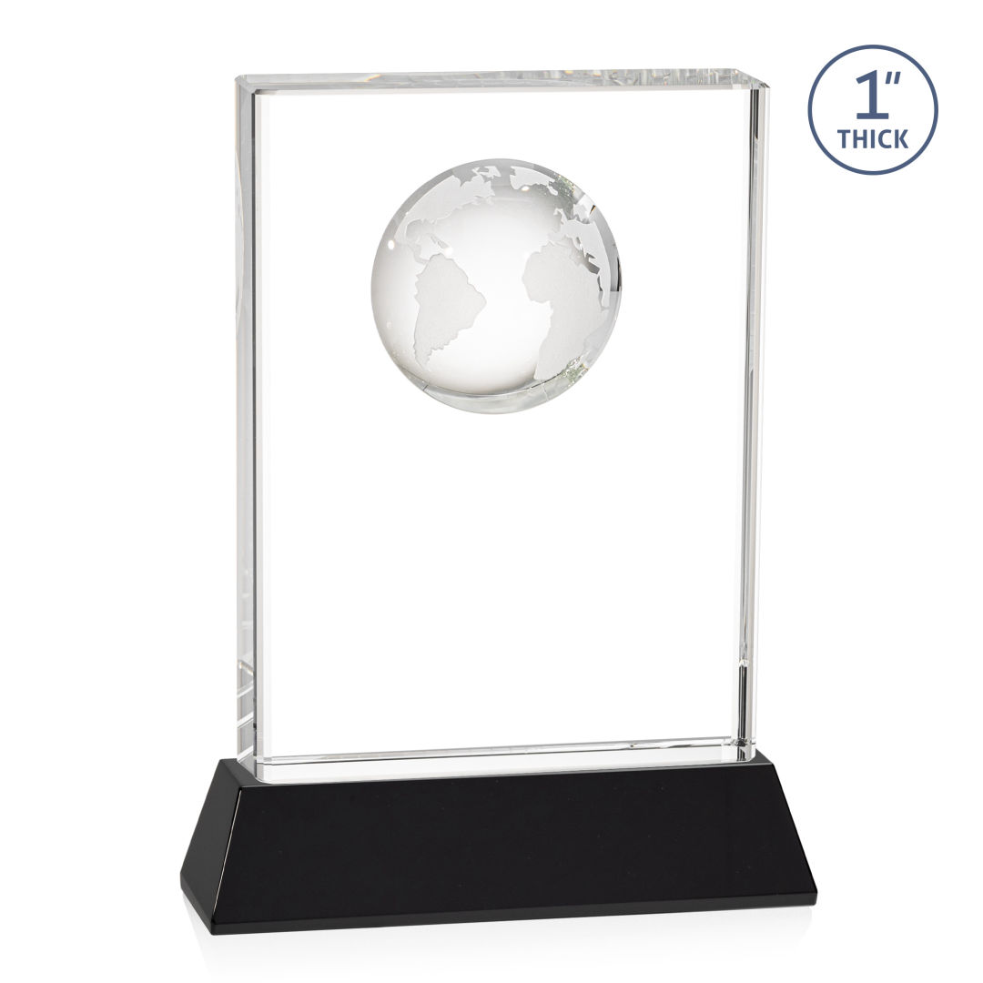 Ambassador Globe Award on Base - Black 6