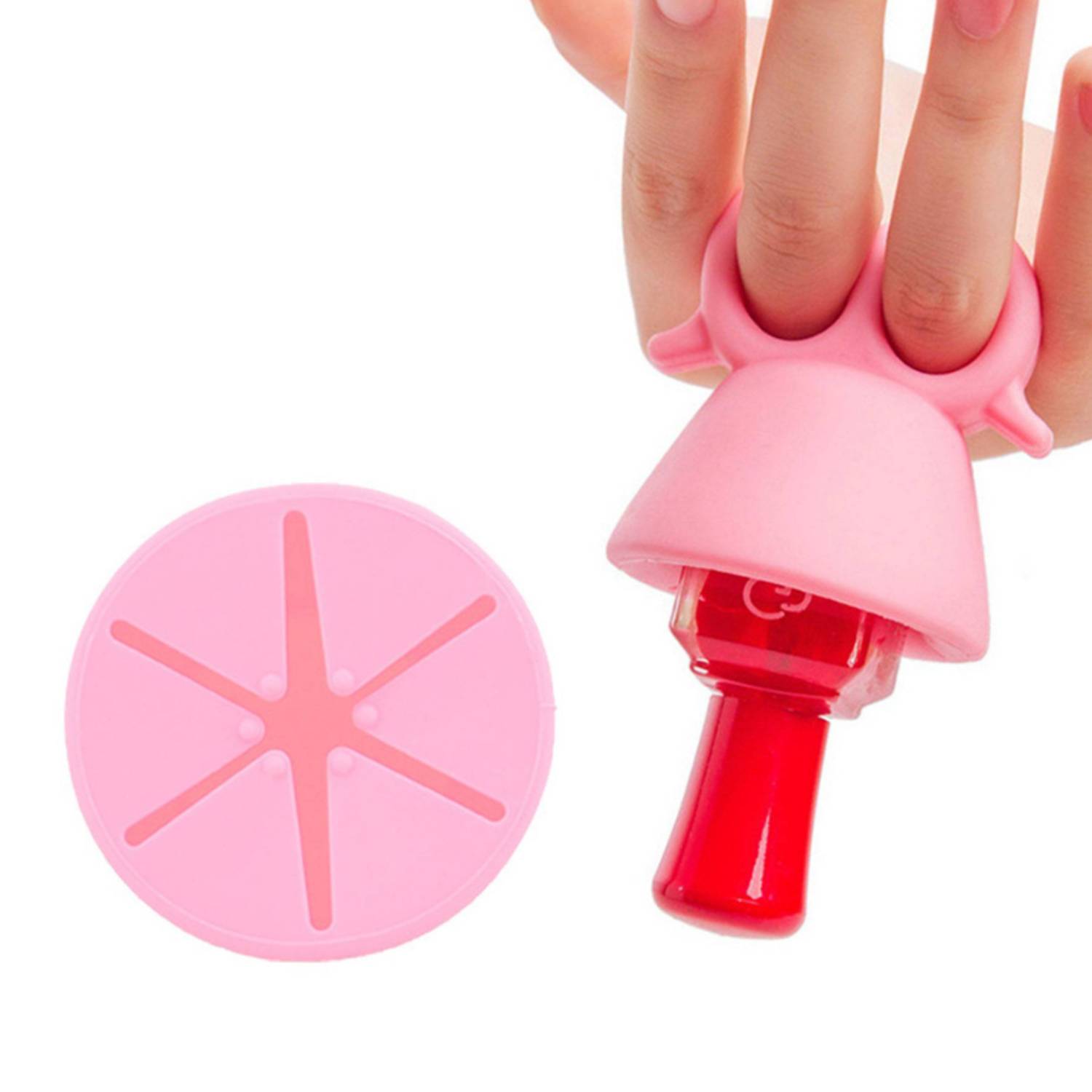Silicone Wearable Nail Polish Holder 3