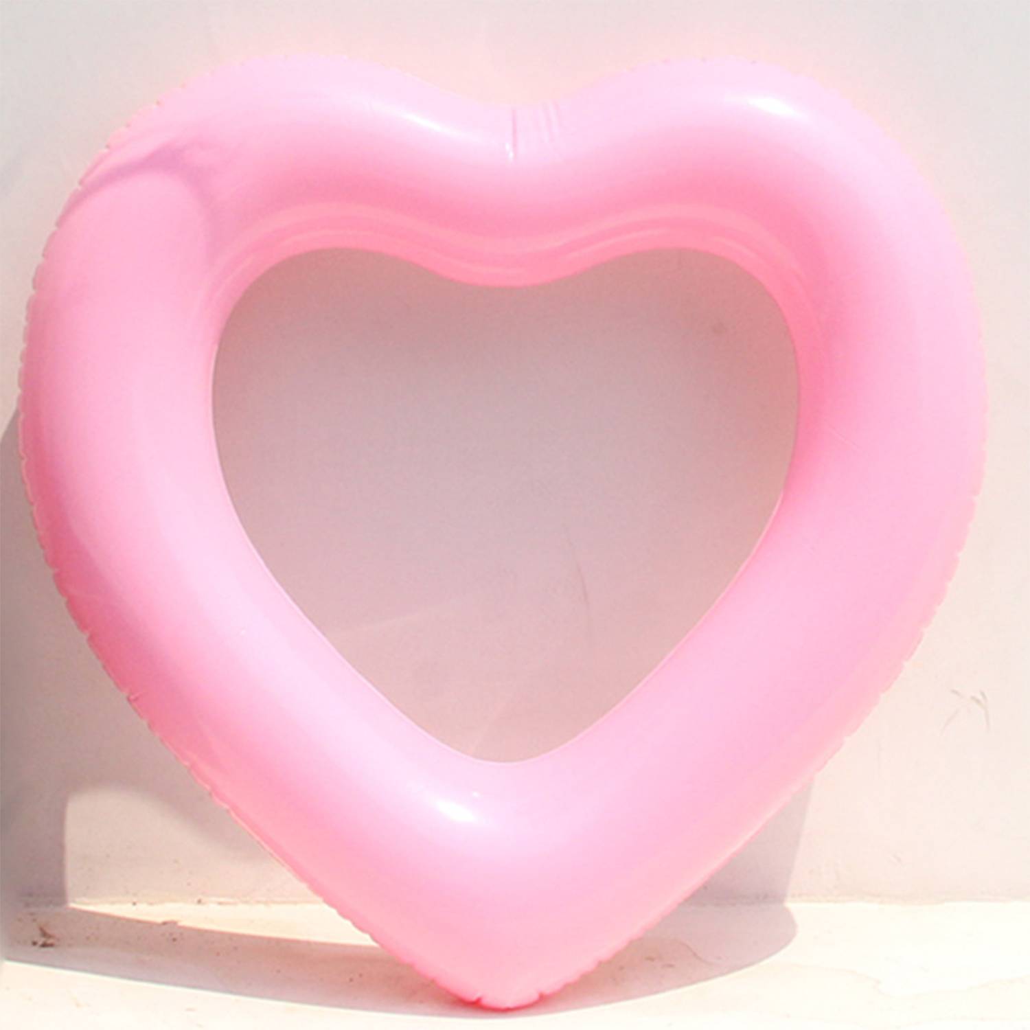 Thickened PVC Adult Heart-Shaped Inflatable Swimming Ring 7