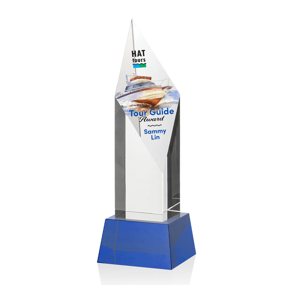 Vertex VividPrint™ Award on Base - Blue 13
