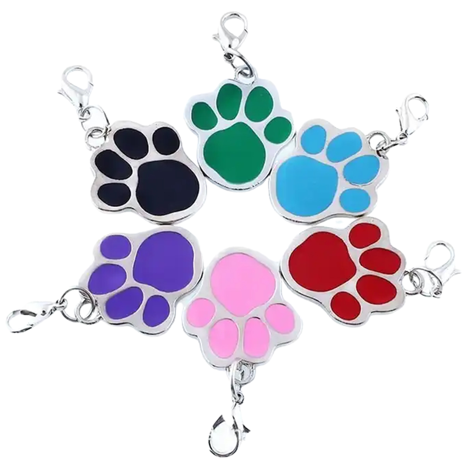 Paw Shaped Zinc Pet Tag 9