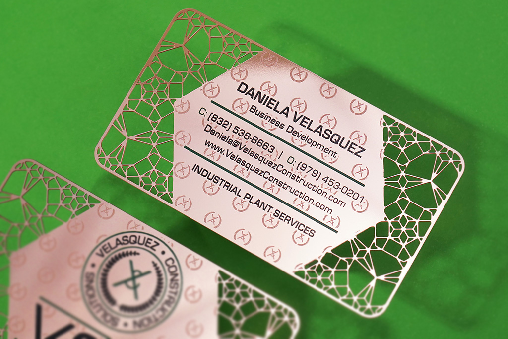 Rose Gold Metal Business Cards 23