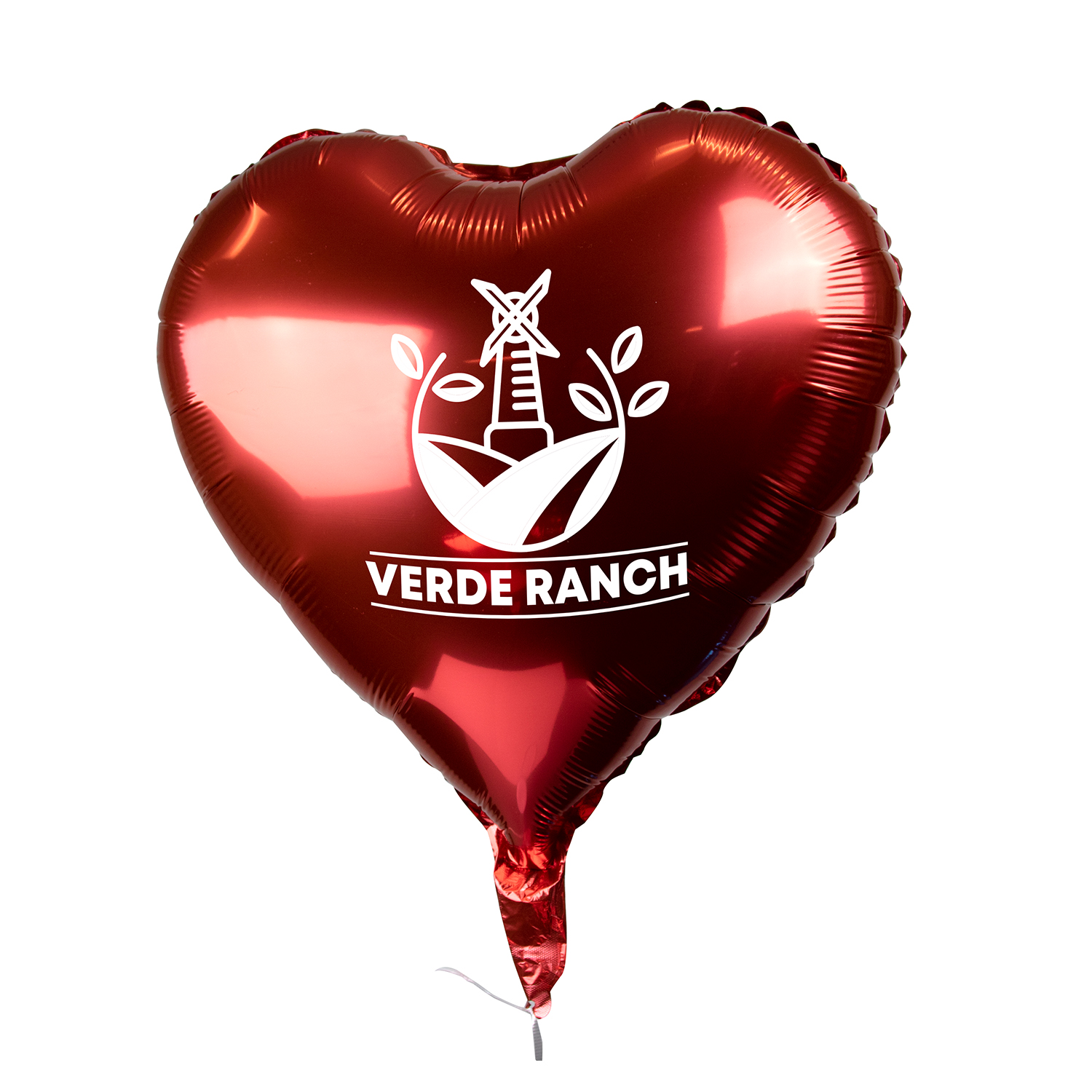 18" Heart-Shaped Mylar Balloon (1 Color Imprint) 3