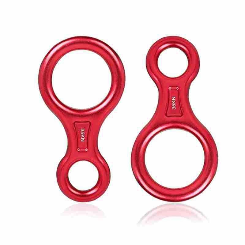 35KN Climb Figure 8 Descender Rigging Plate Rappel Gear 2