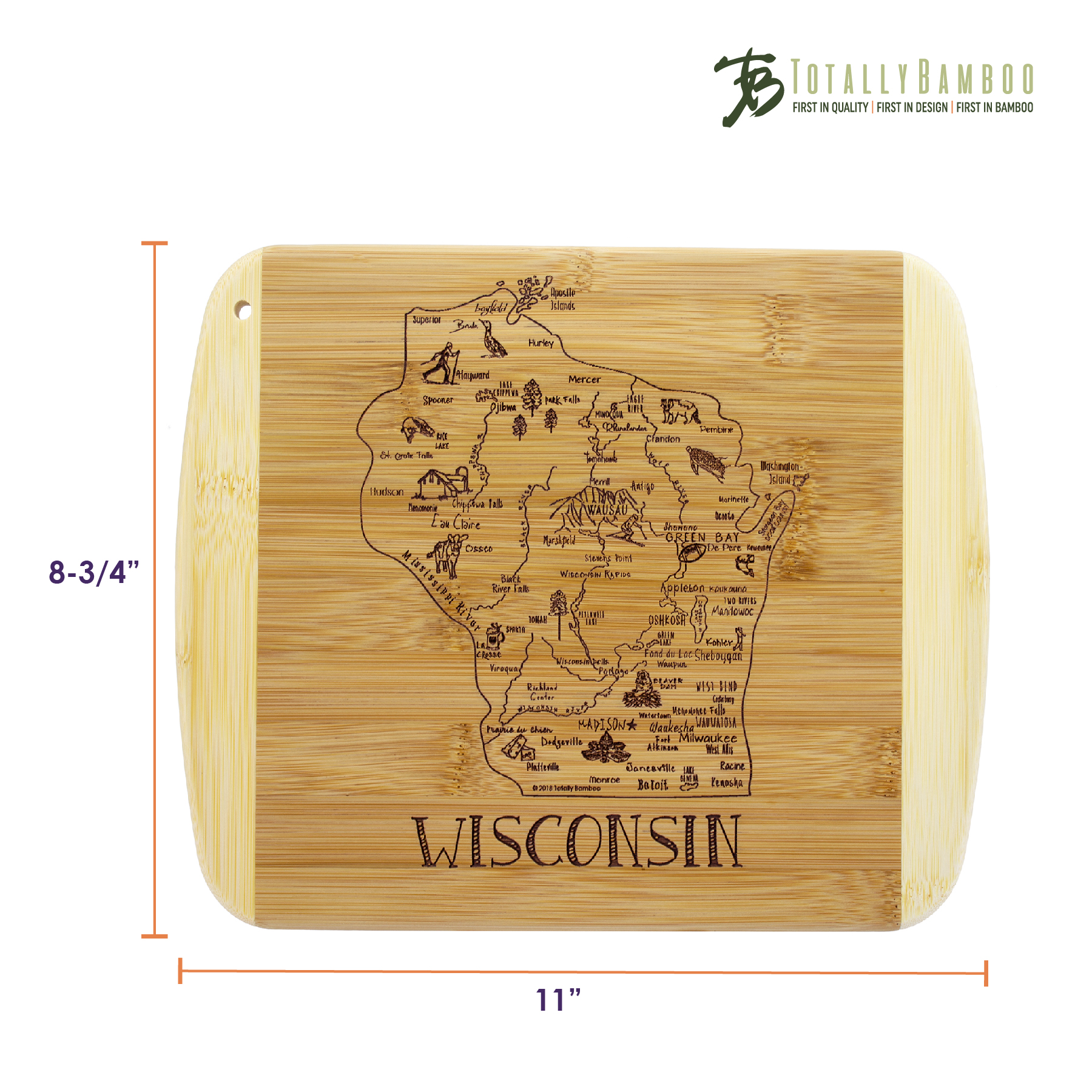 A Slice of Life Wisconsin Serving & Cutting Board 3