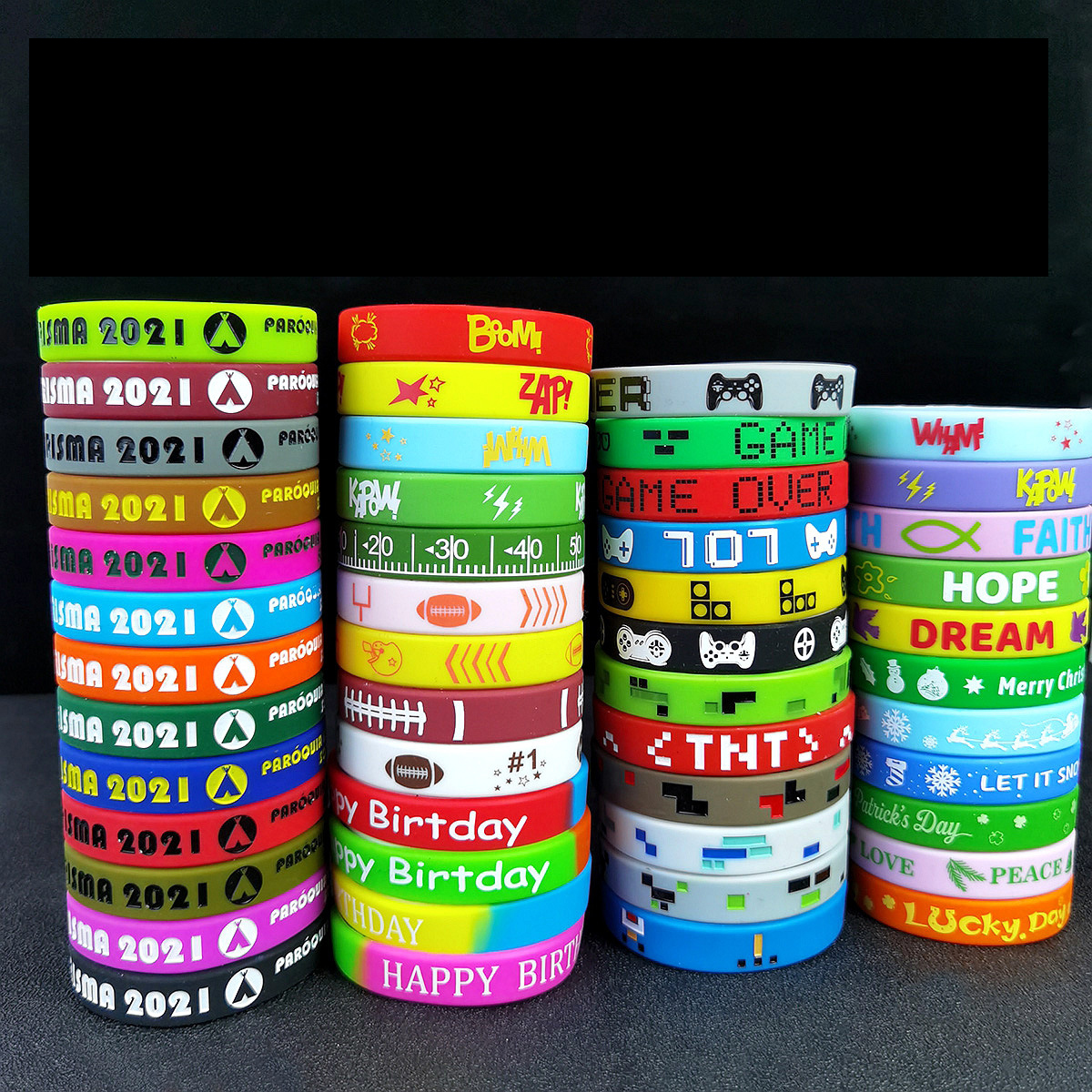 Wholesale Silicon Rubber Clap Bracelet 3