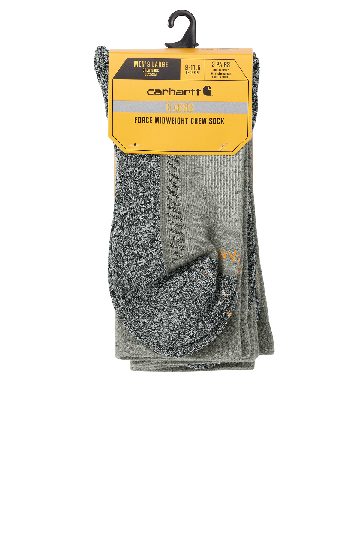 Carhartt Force Midweight Crew Sock (3-Pack) CTSC4223 13