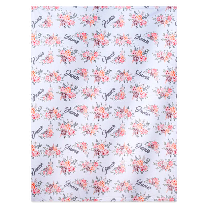 Custom Personalized Swaddle Blanket 3