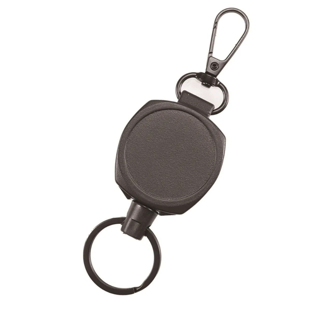 Keychain Carabiner Badge Holder with Retractable Cord 2