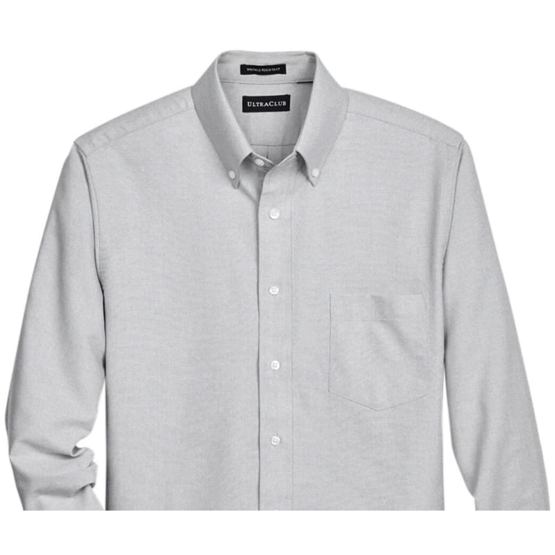 UltraClub Men's Tall Classic Wrinkle-Resistant Long-Sleeve Oxford 4