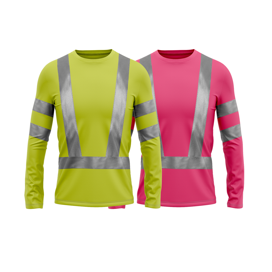 VISIPRO Long Sleeve Reflective Safety T-Shirt - Poly-Cotton 5