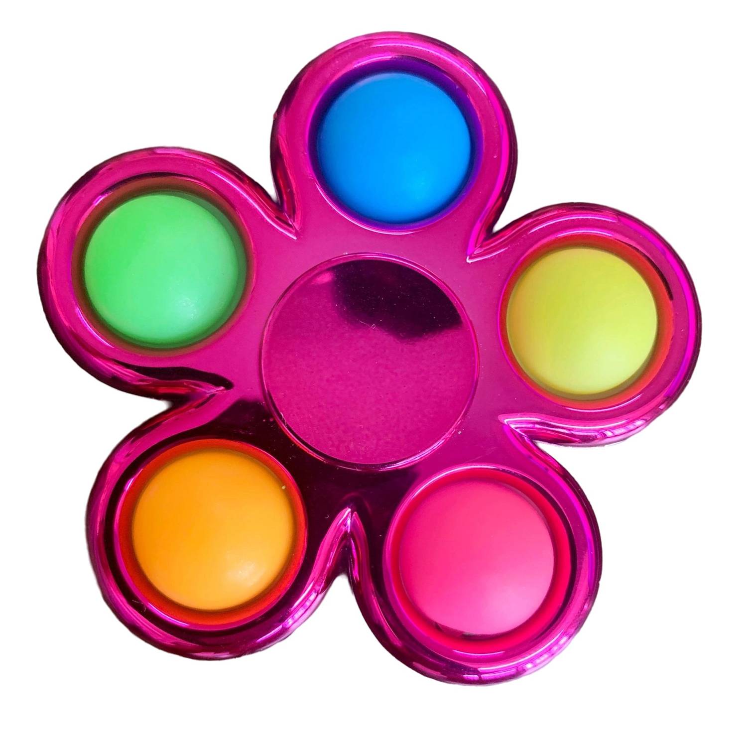 Push Pop Fidget Toy Anti-Stress Dimple Spinner 13