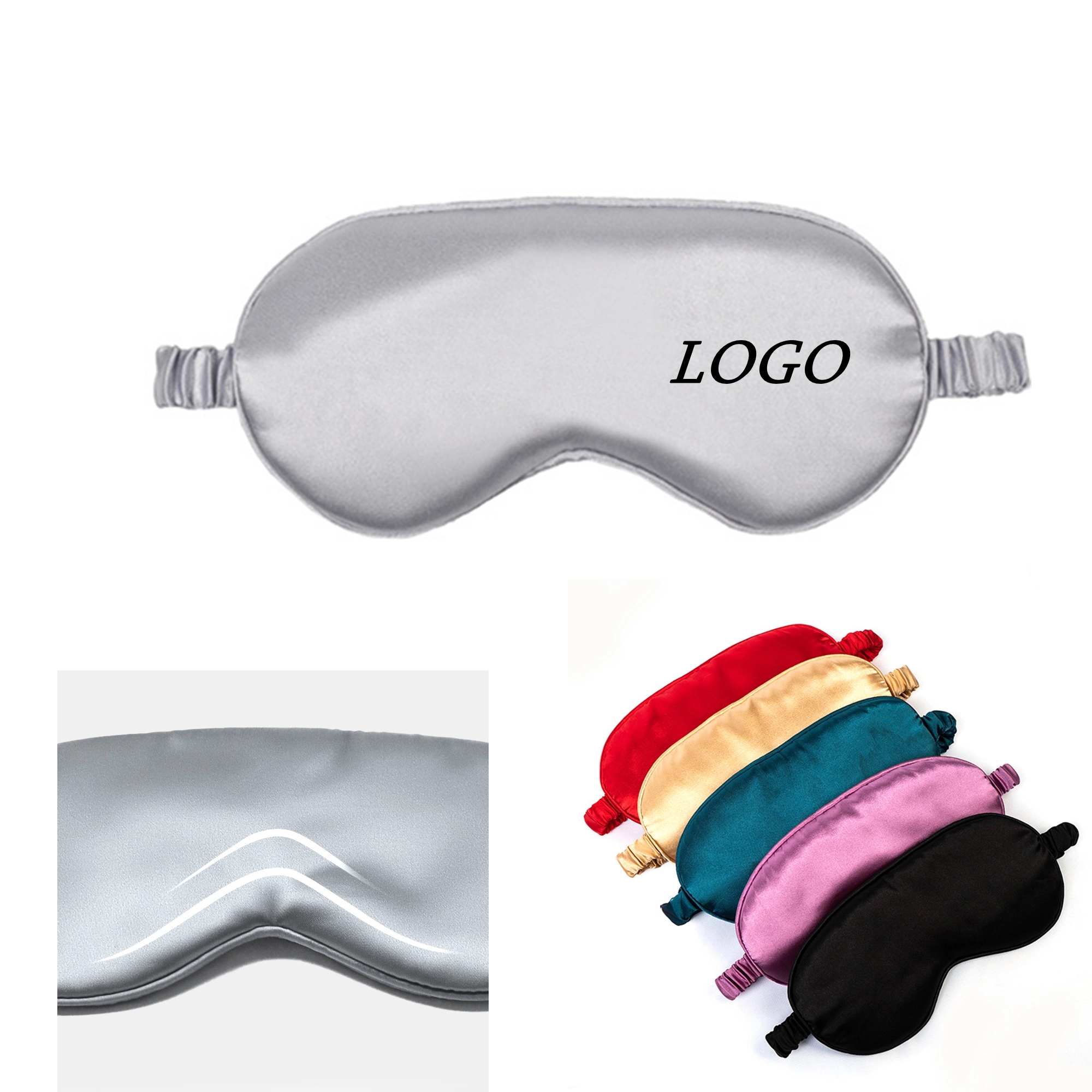Silk Sleep Eye Mask Blindfold MOQ 20PCS