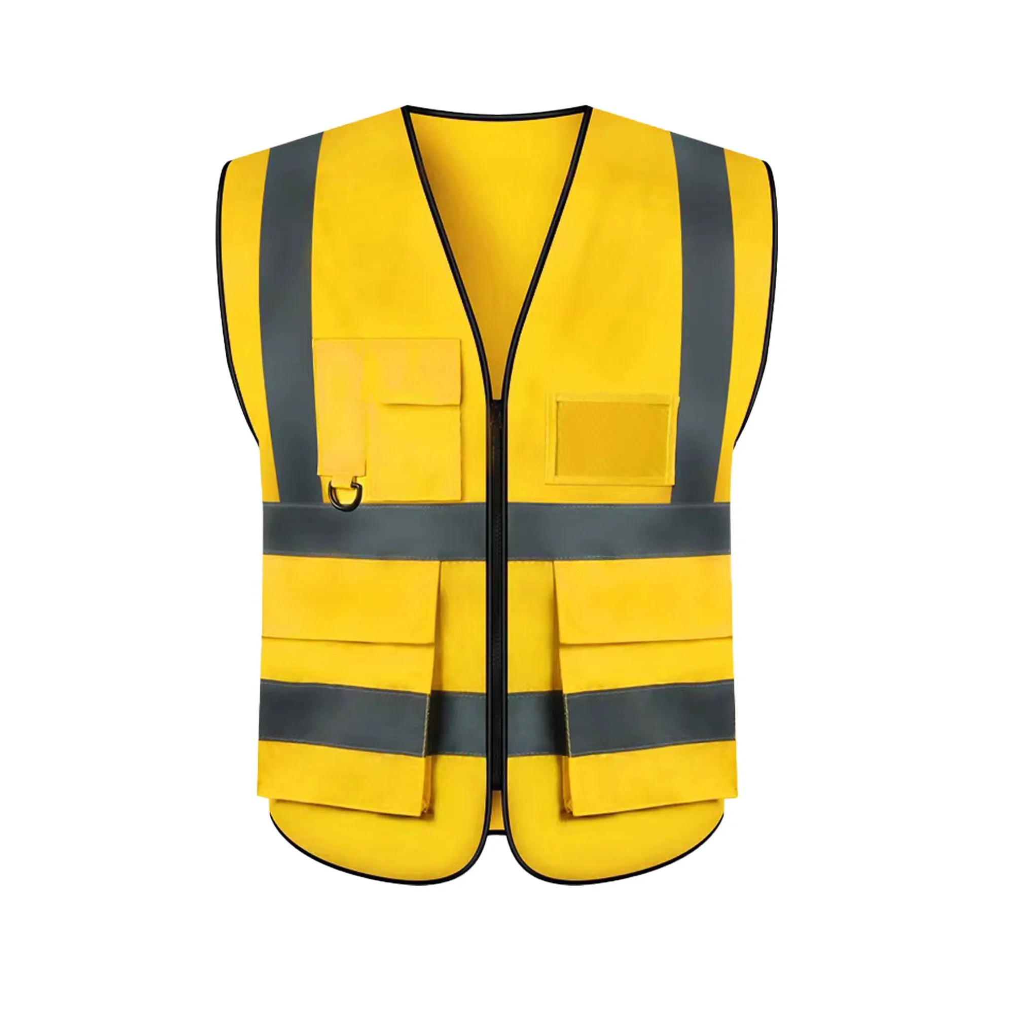 Polyester Double Band Reflective Safety Transparent Pocket V 6