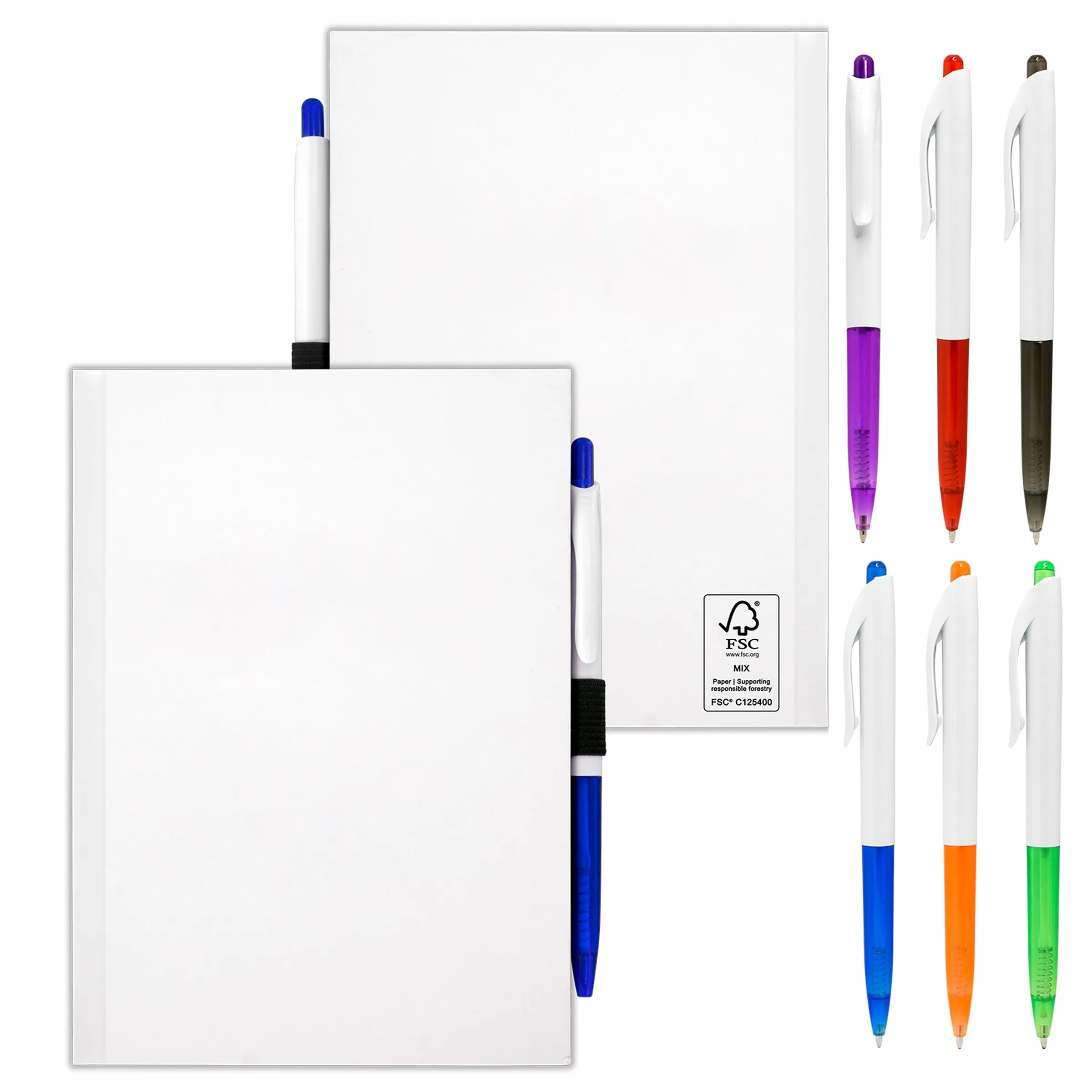 5" X 7" Perfect Paper Cover Notebook with Pen 14