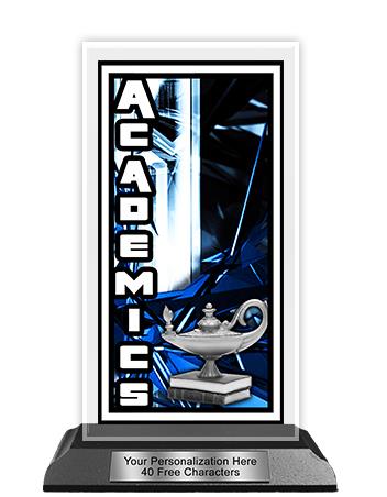 Acrylic Trophy: 6" Tower Shape, Action Matrix Desi 1