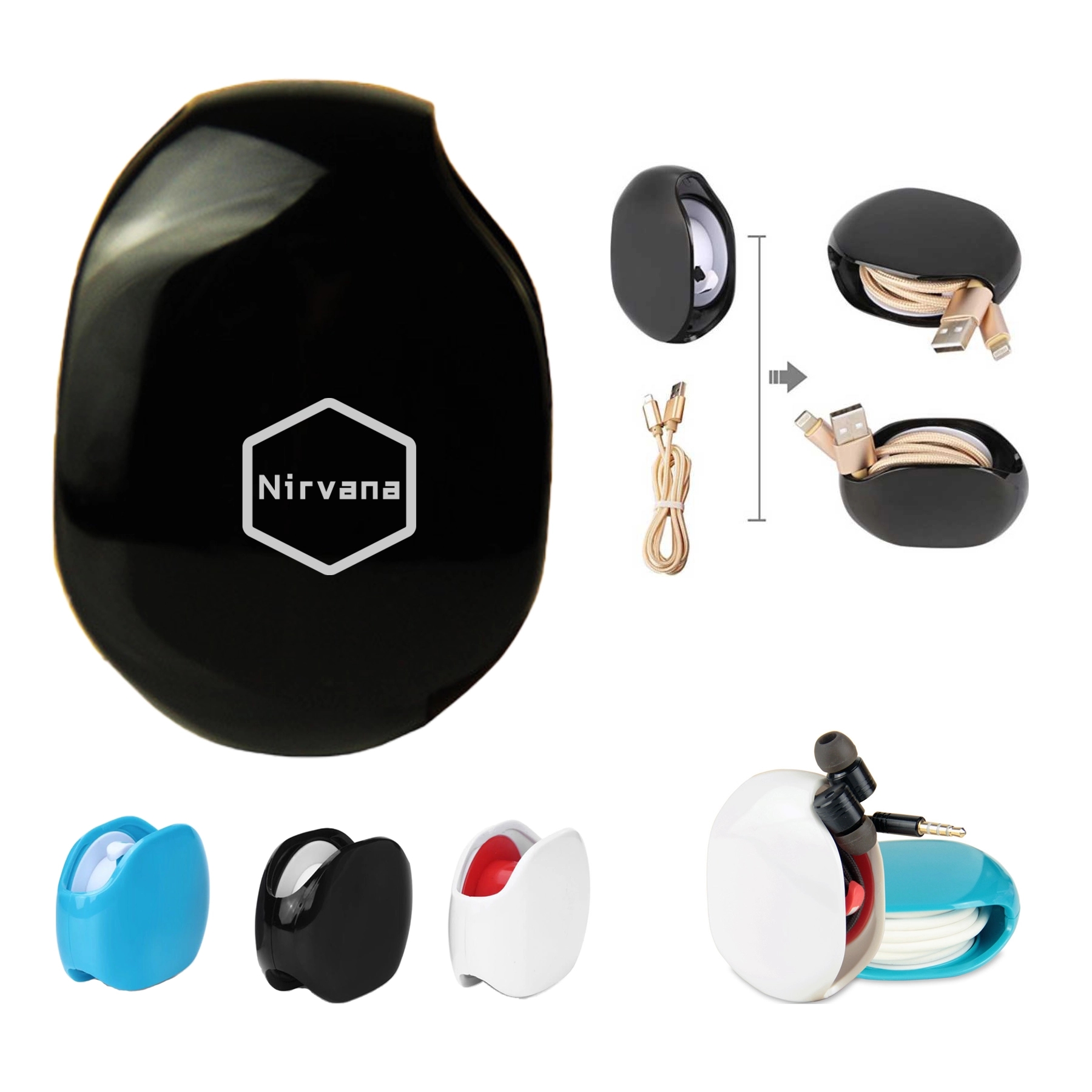 Headphone Data Cable Take-Up Device 2