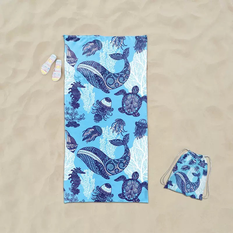 Beach Towel Backpack 2