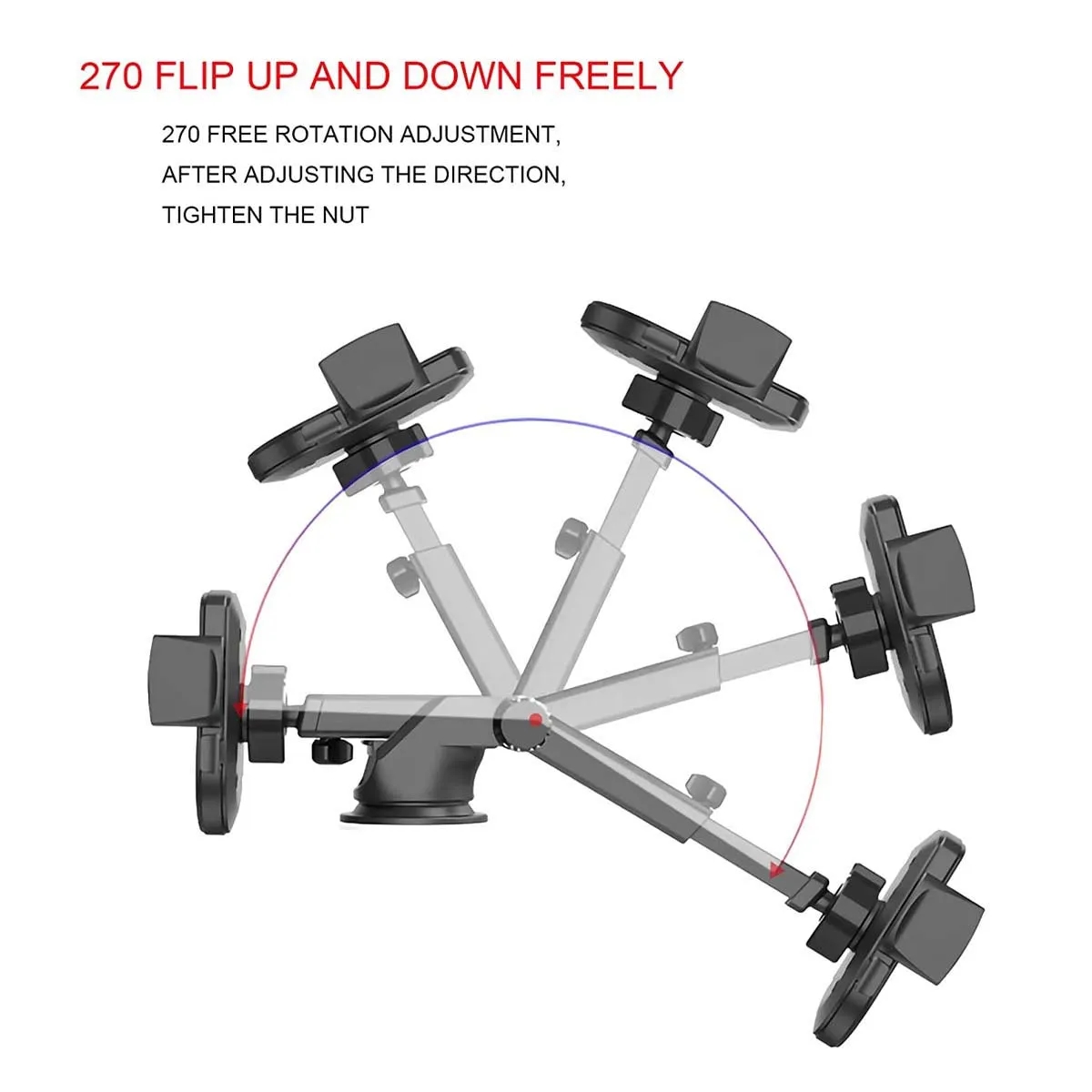 Universal Car Mount Phone Holder with Suction Cup Base 3