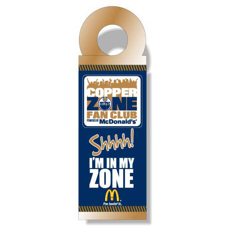 .020 White PVC Plastic Door & Shower Hanger (3.25"x10.25"), Full Colour