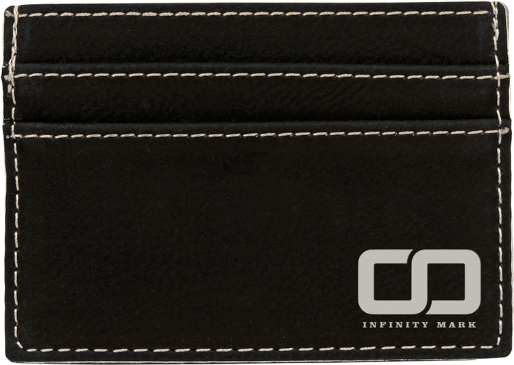 Black Leatherette Wallet Clip 2