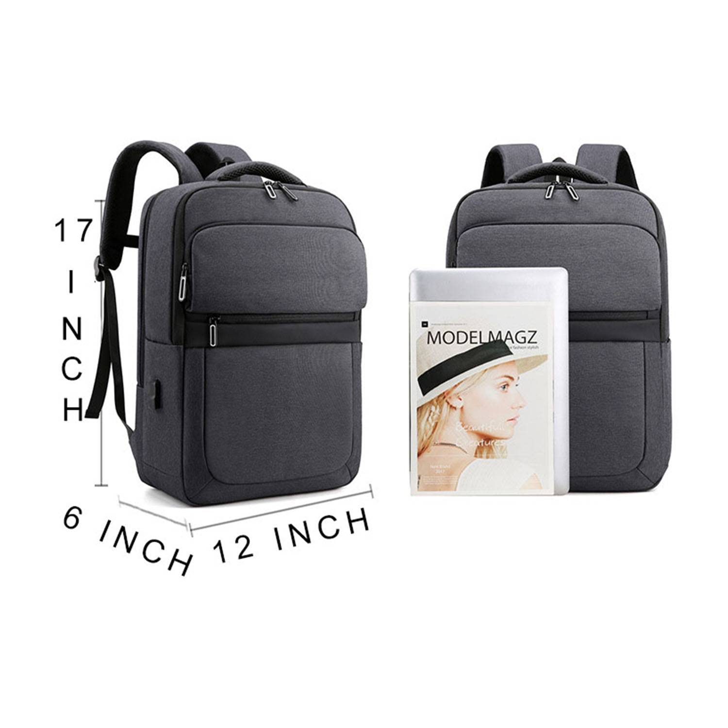 Oxford Travel Backpack With Usb Charging Port 6