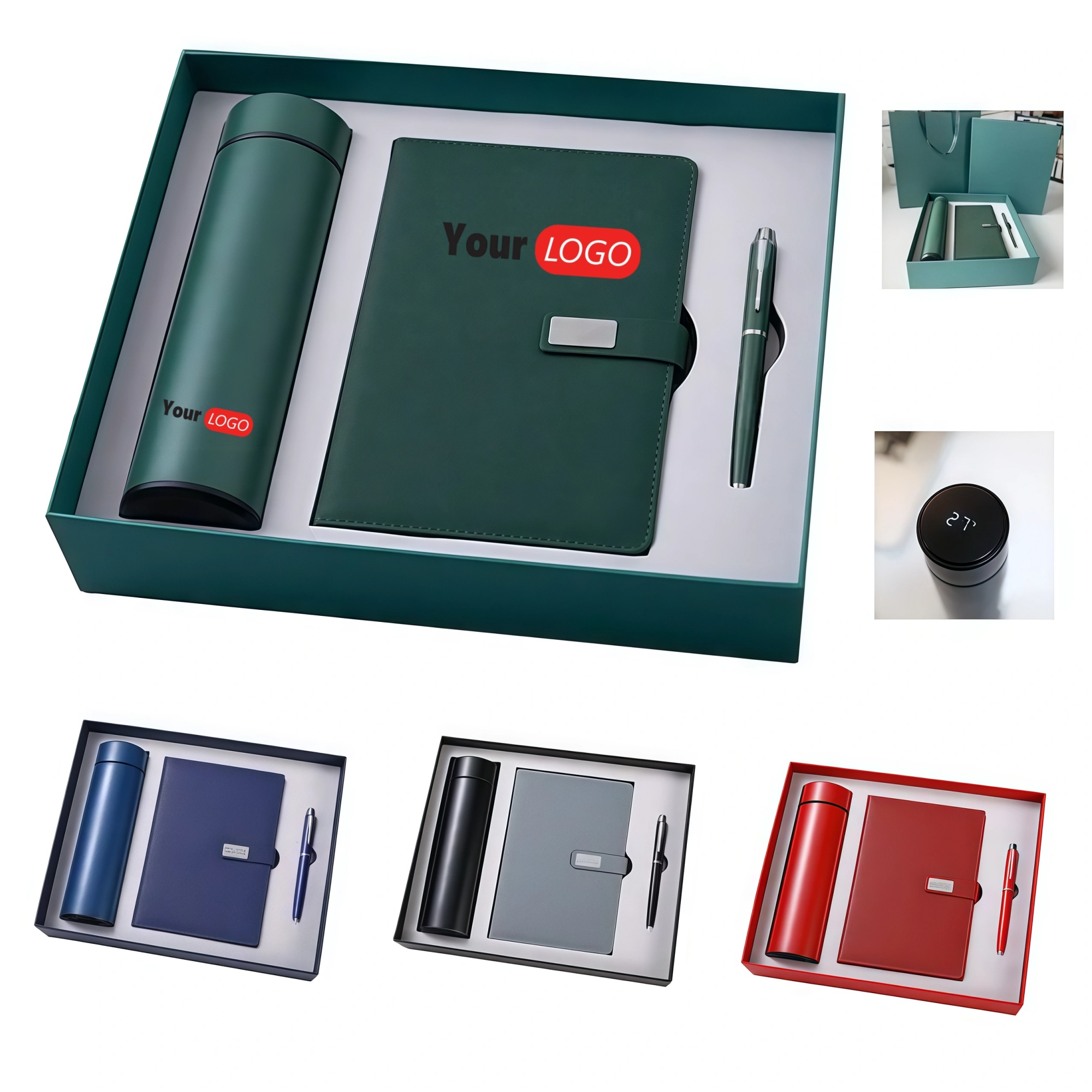 Insulated Cup Signature Pen and Notebook Gift Box Set 1