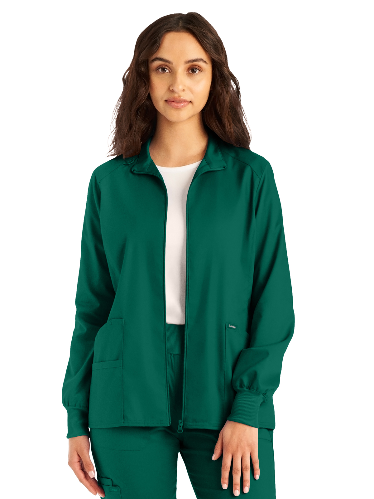 Landau - ProFlex - Women's Three-Pocket Mock Neck Zip-Front Jacket 17