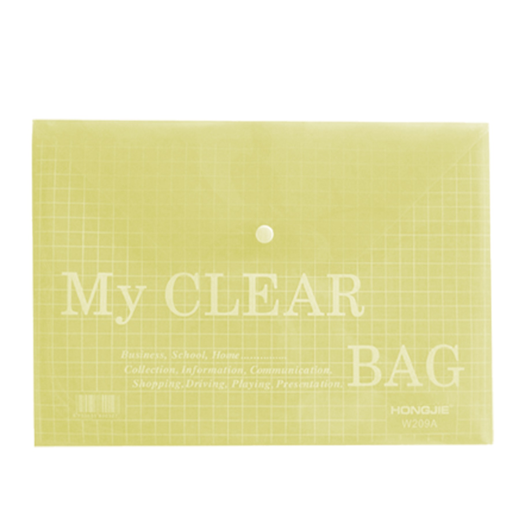 A4 Transparent Button Type Folder 6