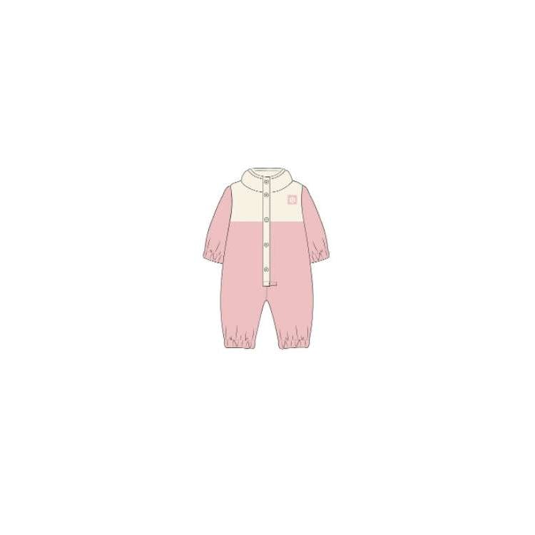 Girls' Plush Non-Footed Outwear Bodysuit Pink 0-9M, custom youth shirt with logo imprint 2