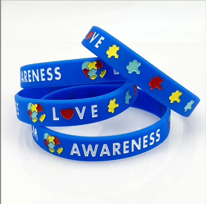 Multi-Color Swirl Embossed Silicone Bracelet 3