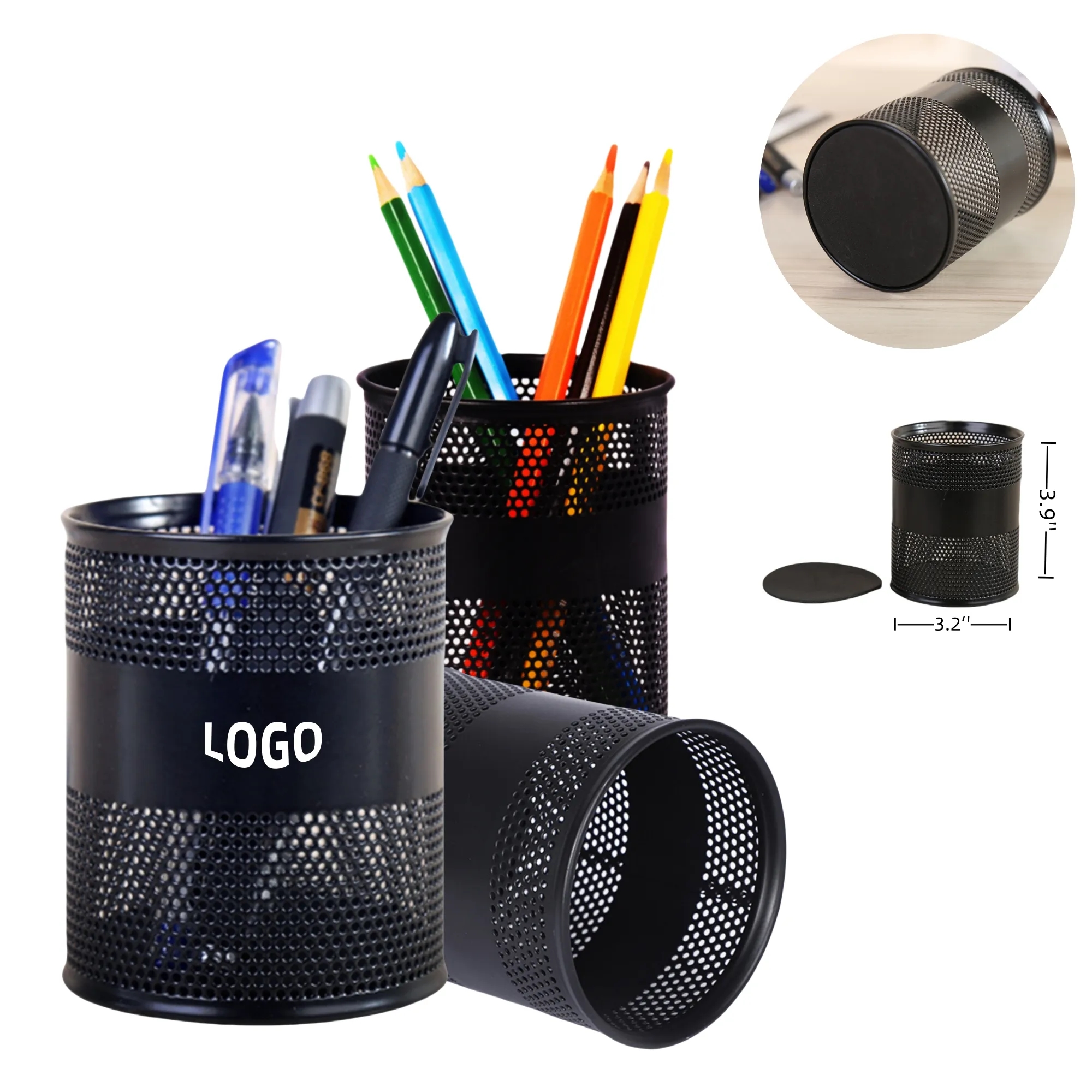 Metal Mesh Pencil Holder 3