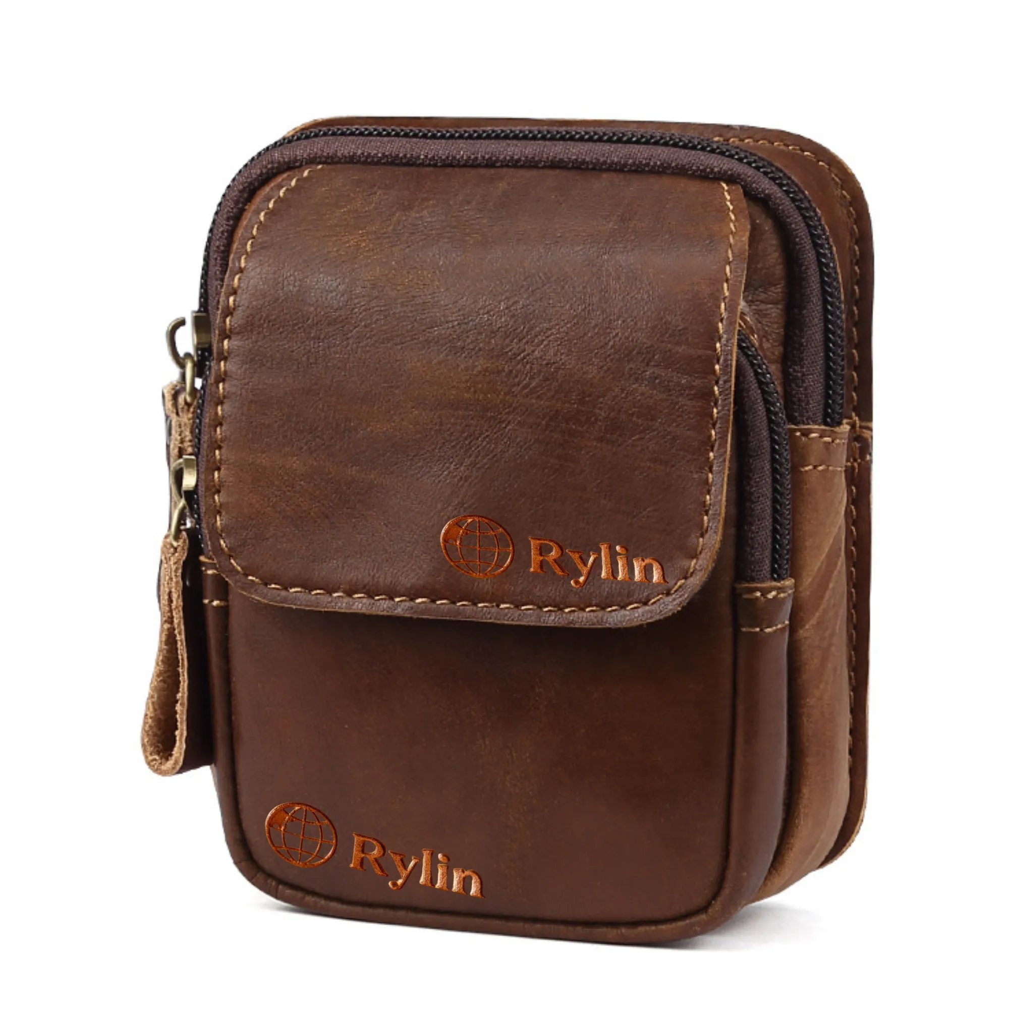 Vintage Outdoor Fanny Pack in Top-Grain Genuine Leather 4