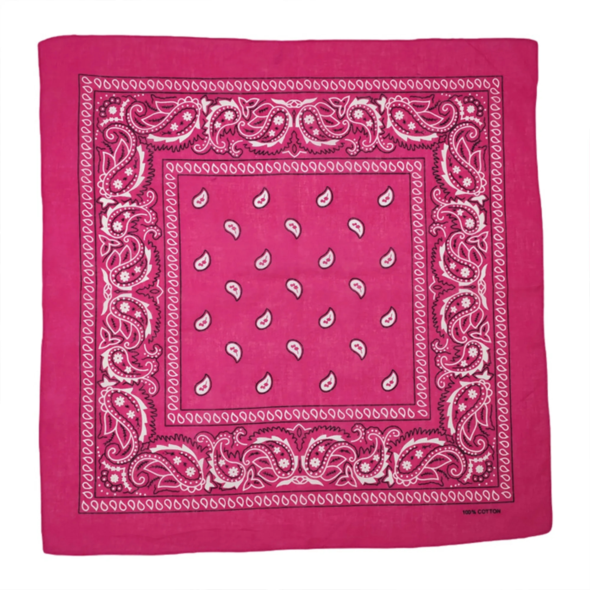 Cotton Paisley Square Scarf 7
