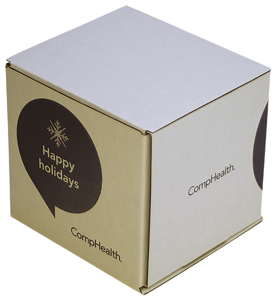4" x 4" x 4" - E-Flute Inside Tuck Box 2