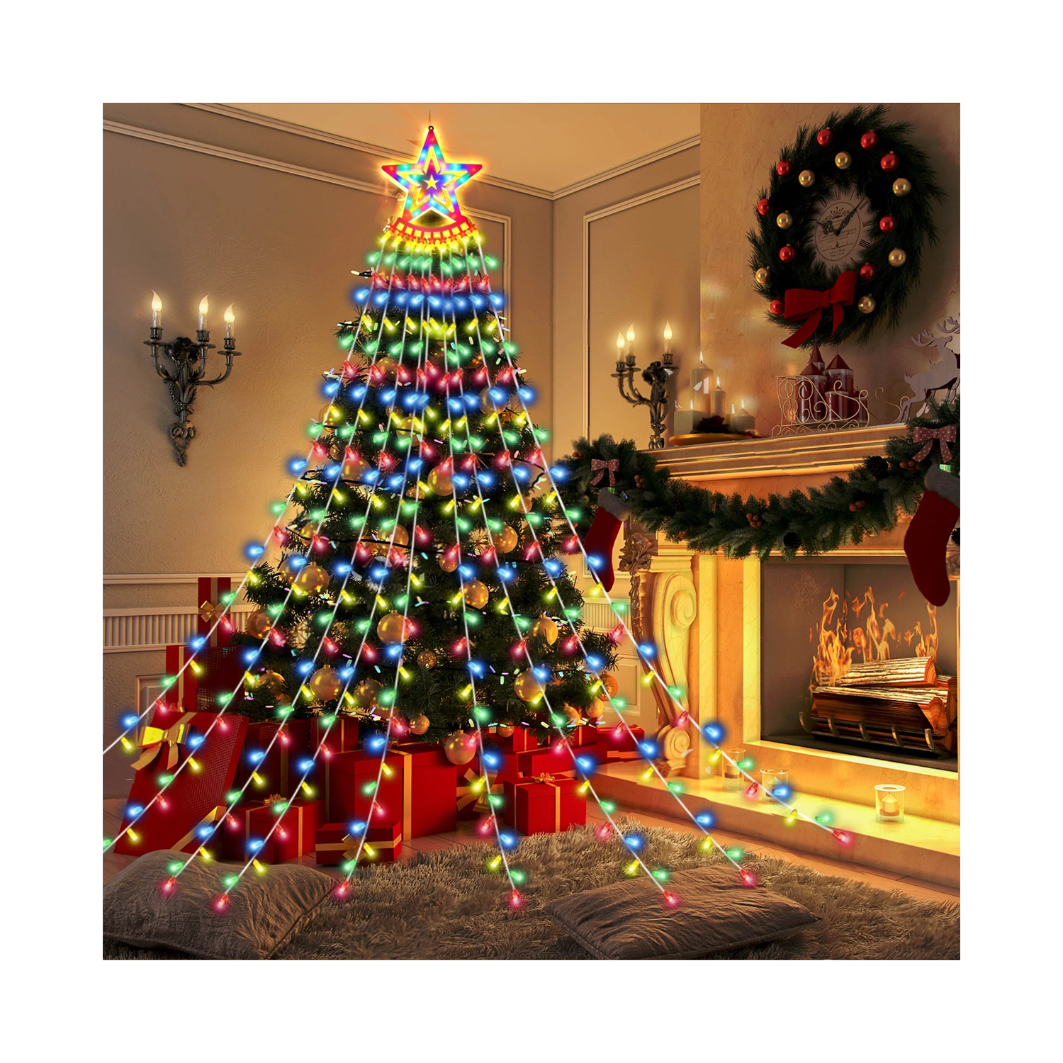 Magic Star Waterfall Light with App Control 9