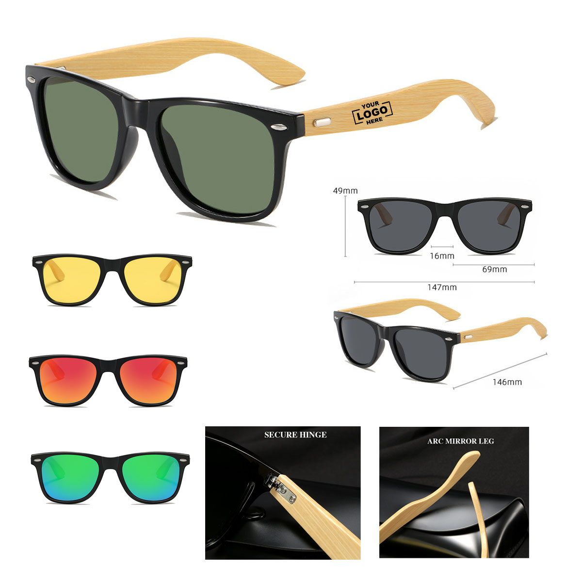Bamboo Retro Sunglasses 6