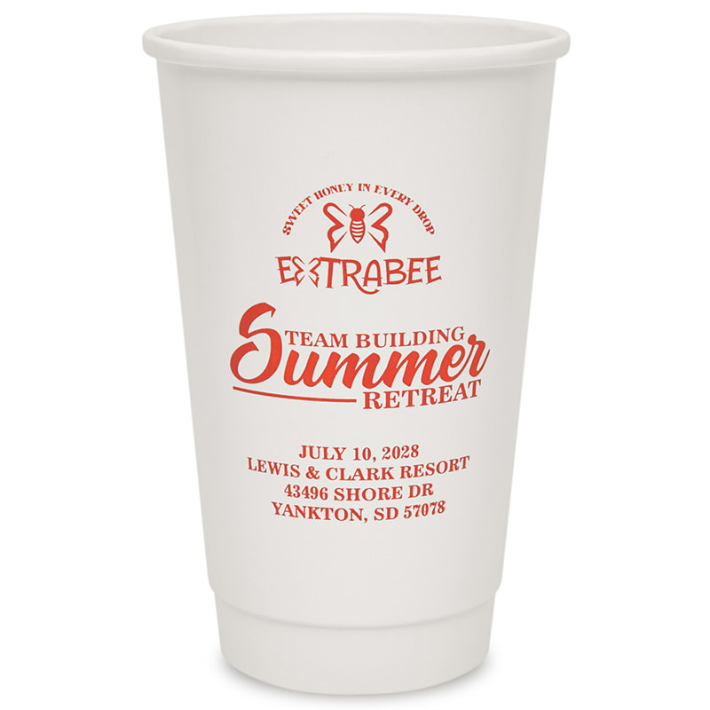 Custom 16 Oz. Double Wall Paper Hot Cups 13