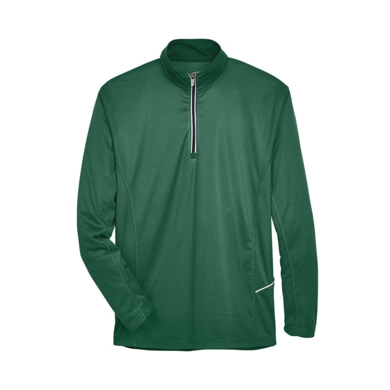 UltraClub Mens Cool & Dry Sport Quarter-Zip Pullover 2