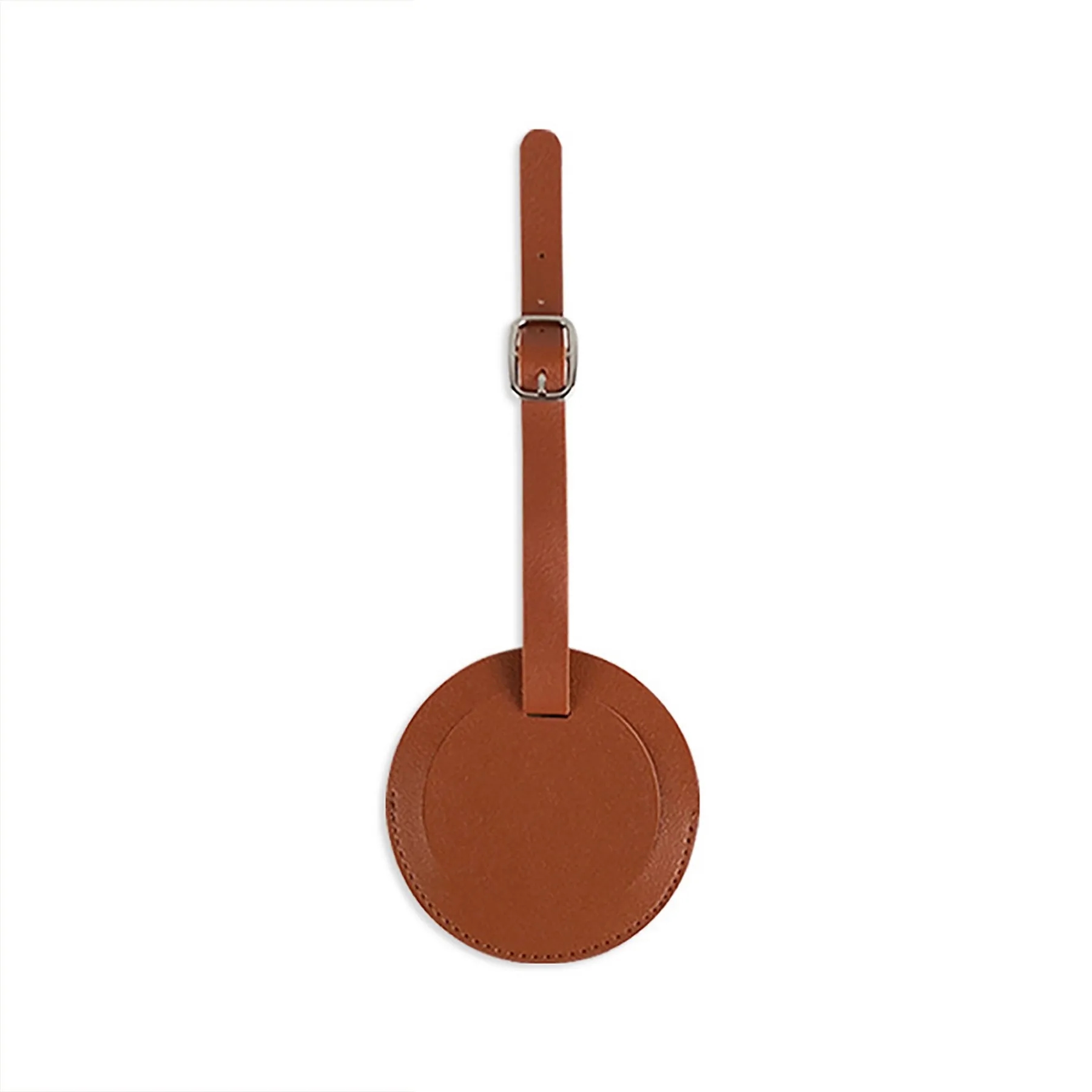Round PU Leather Luggage Tag 8