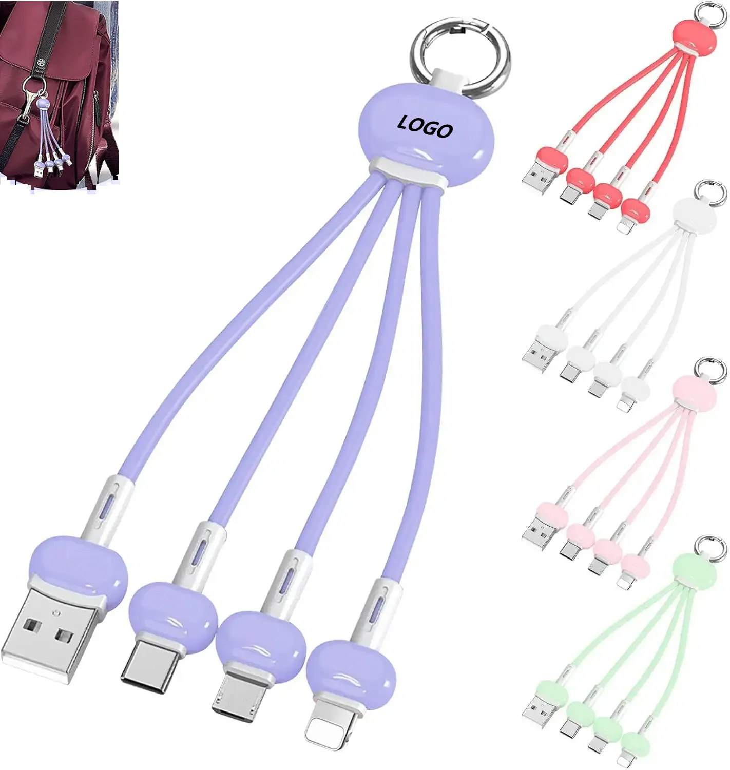 Portable Fast Multi 3 in 1 Charging Cable 7