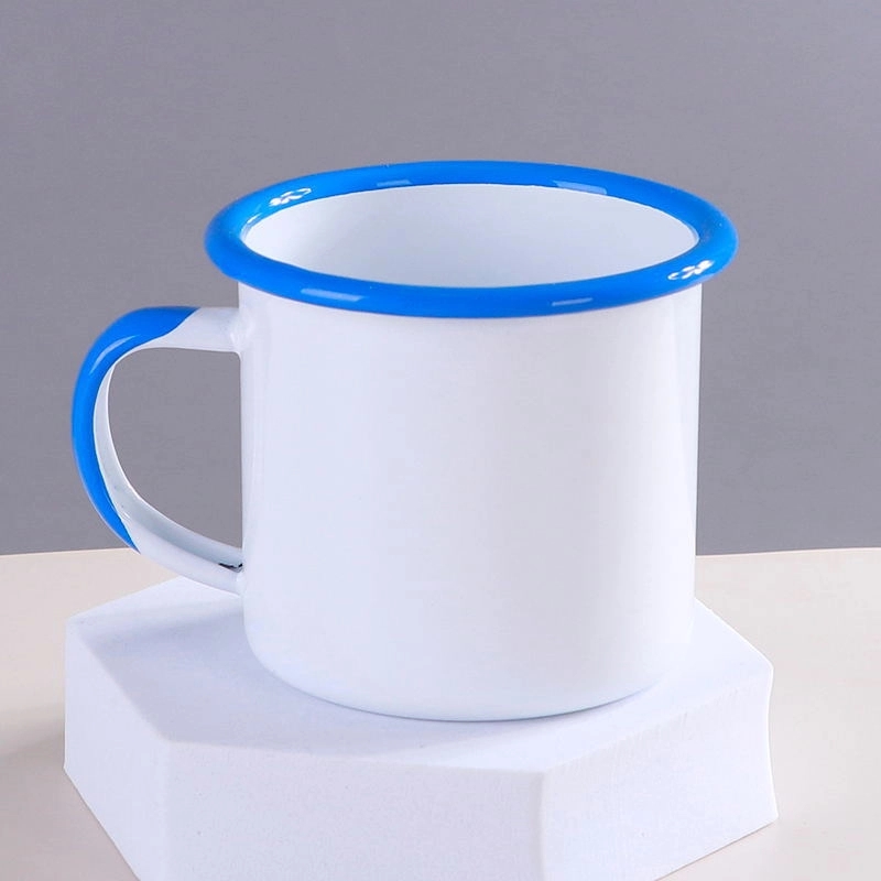 12oz Enamel Coffee Camping Mug 16