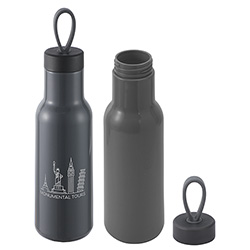 Cameo 23 oz PLA Sports Bottle with Silicone Loop Handle, custom plastic water bottle with logo imprint 20
