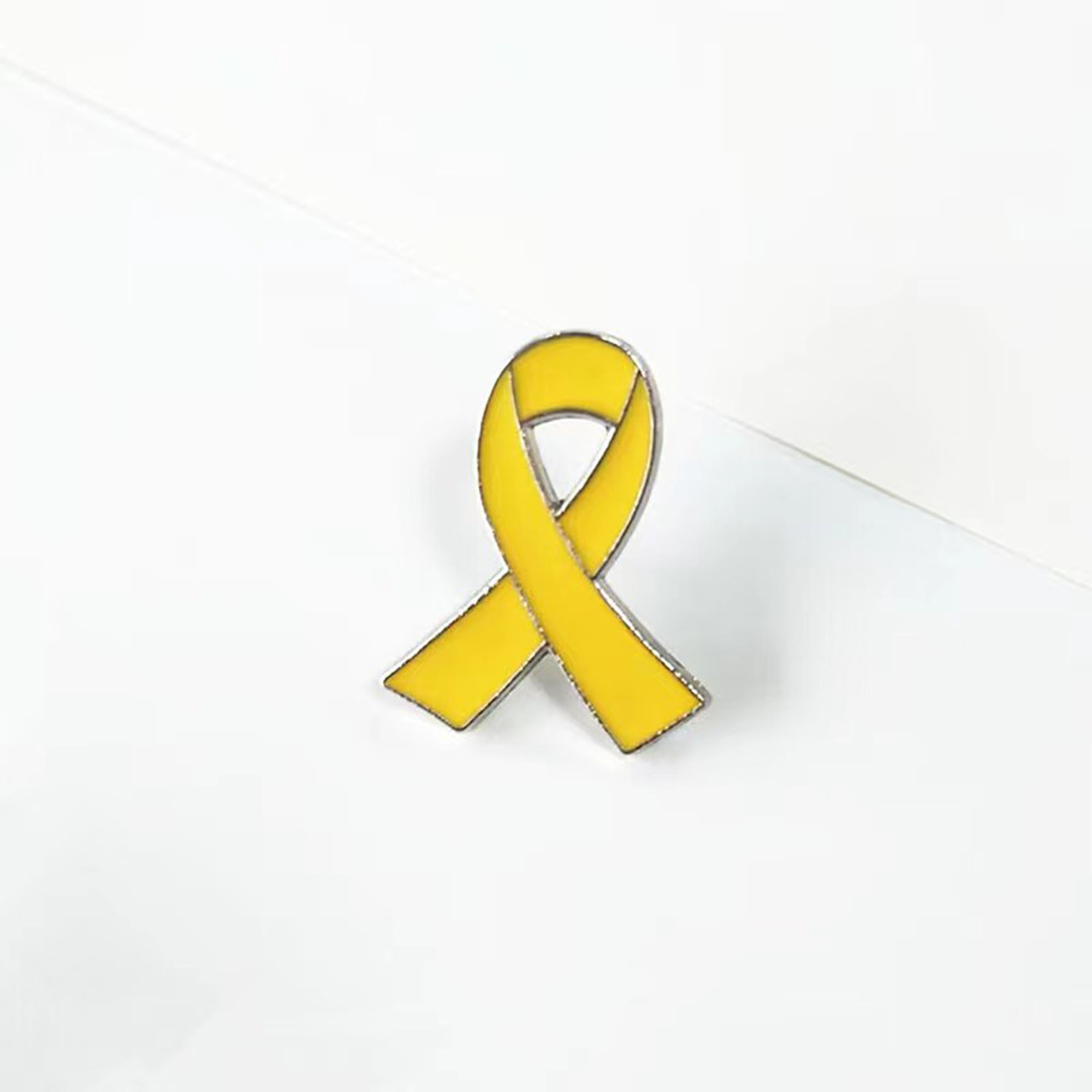 Zinc Alloy Awareness Ribbon Lapel Pin 4