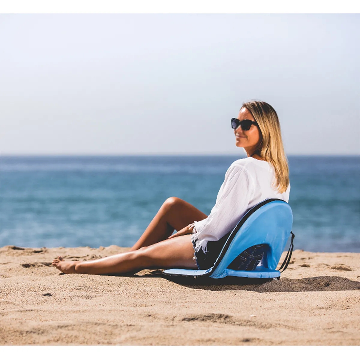 Portable Multi-Fold Padded Floor Chair With Back Support 4
