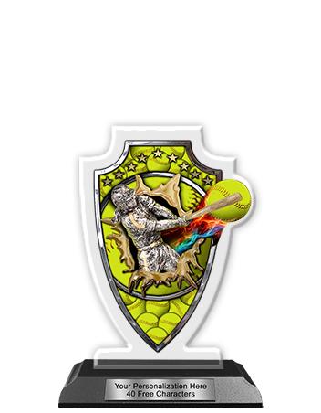 Acrylic Trophy: 6" Arrow Head, (Softball) 2