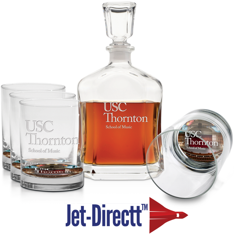 5 pc. Decanter Set - Deep Etched 4